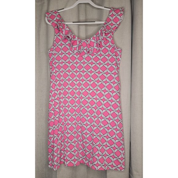 Crown & Ivy Pink Ruffle top Dress size Large - Picture 1 of 3